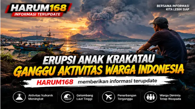 Harum168 Penerbangan Terganggu, Abu Krakatau Tutup Sejumlah Bandara