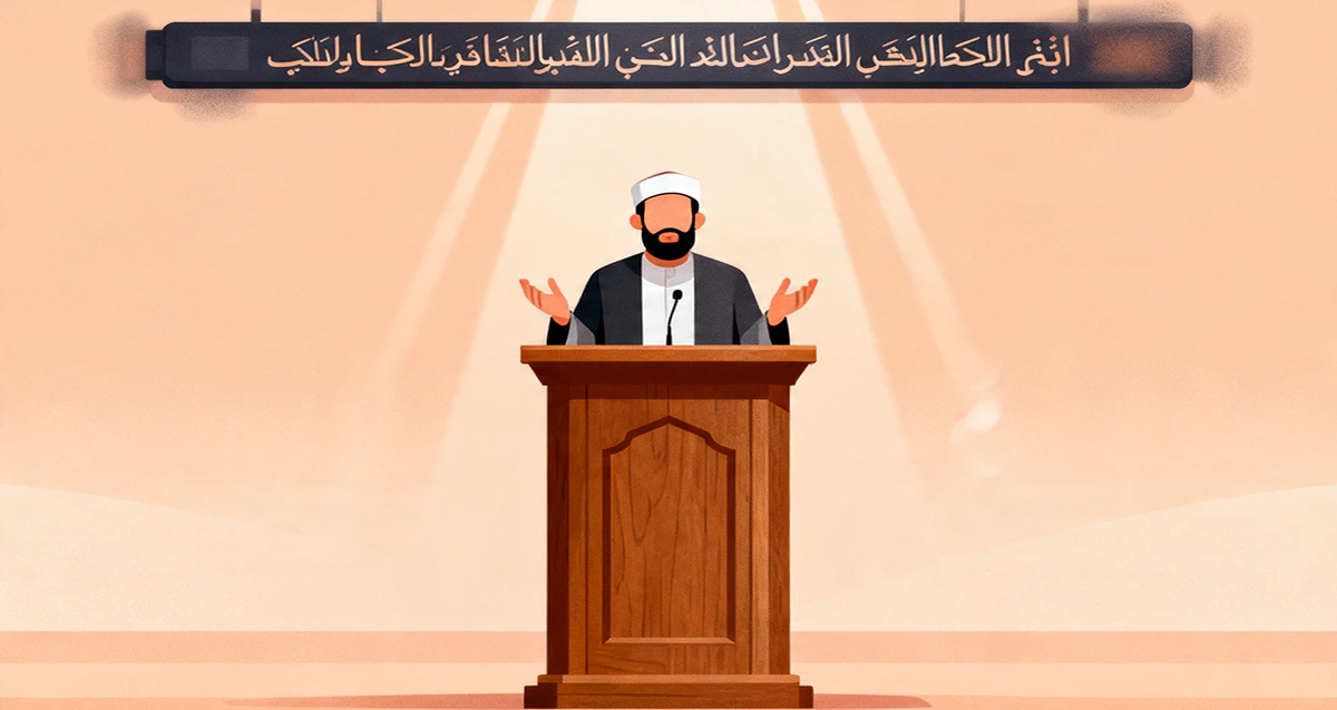 Membelakangi Mimbar Ketika Khutbah Berlangsung, Bolehkah?